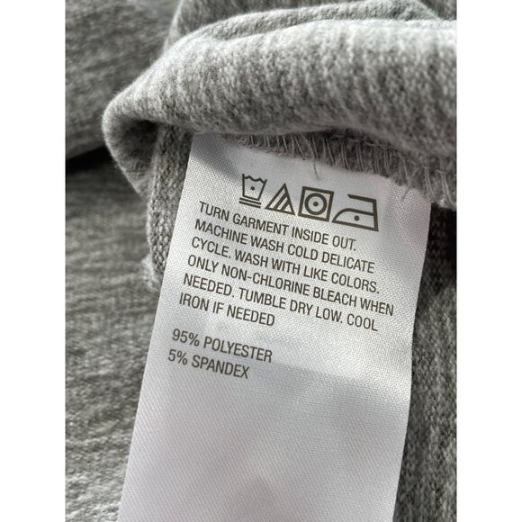 TWRHLL by Christie Brinkley Knit Cowl Neck Dress Size Medium Heather Grey Chic - Picture 4 of 7